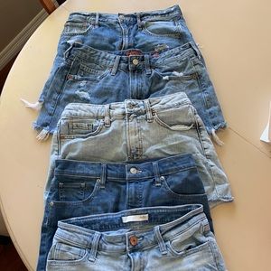 Bundle of jean shorts